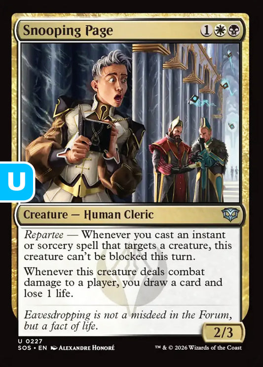Snooping Page SOS Creature Human Cleric NM