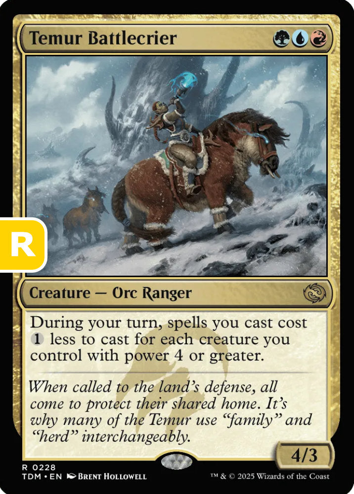 Temur Battlecrier TDM Creature Orc Ranger NM