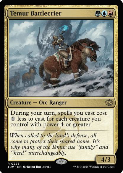 Temur Battlecrier TDM Creature Orc Ranger NM