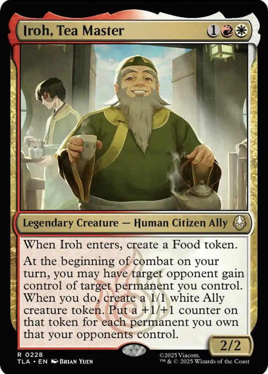 Iroh Tea Master TLA Legendary Creature Human Citizen Ally NM