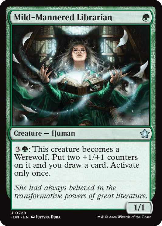 Mild-Mannered Librarian FDN Creature Human NM