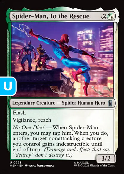 Spider-Man, To the Rescue MSH Legendary Creature Spider Human Hero NM