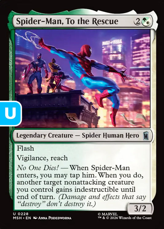 Spider-Man, To the Rescue MSH Legendary Creature Spider Human Hero NM