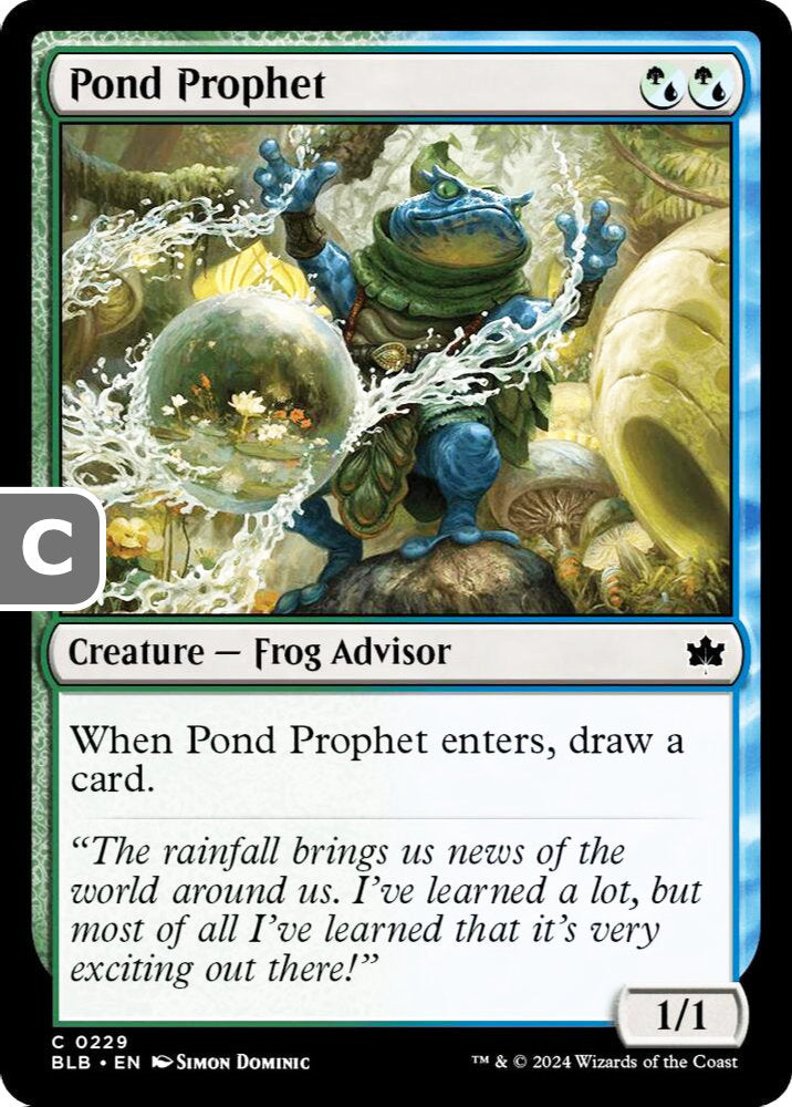 Pond Prophet BLB Creature Frog Advisor NM