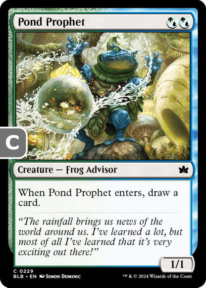 Pond Prophet BLB Creature Frog Advisor NM