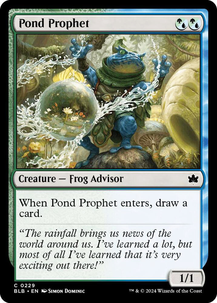 Pond Prophet BLB Creature Frog Advisor NM