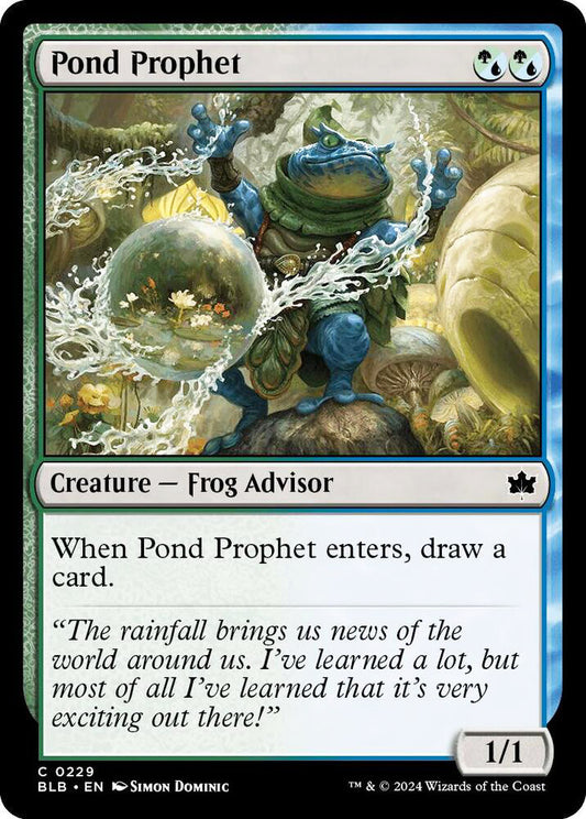Pond Prophet BLB Creature Frog Advisor NM