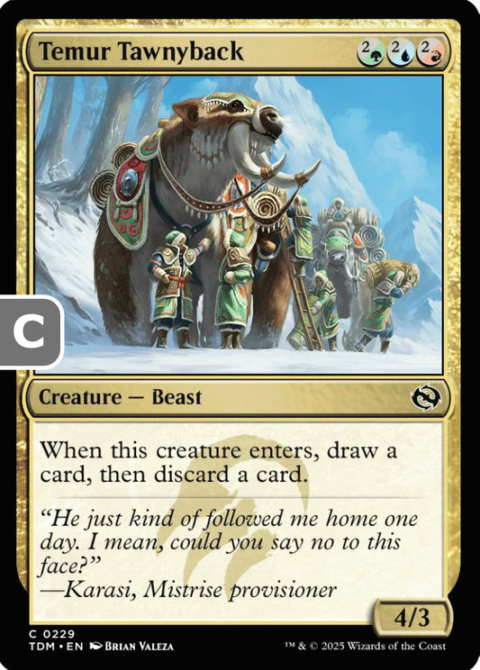 Temur Tawnyback TDM Creature Beast NM