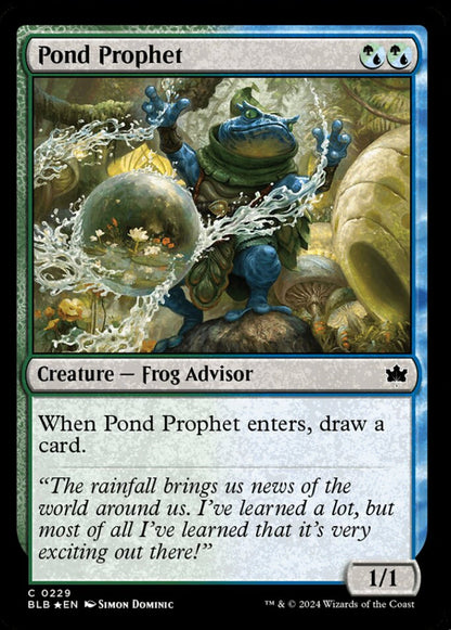 Pond Prophet BLB Creature Frog Advisor *Foil* NM
