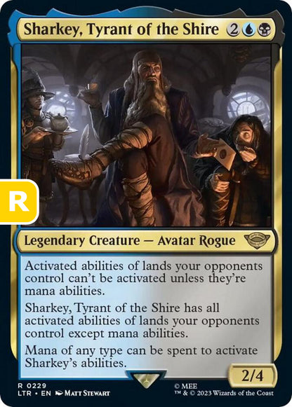 Sharkey, Tyrant of the Shire LTR Legendary Creature Avatar Rogue NM