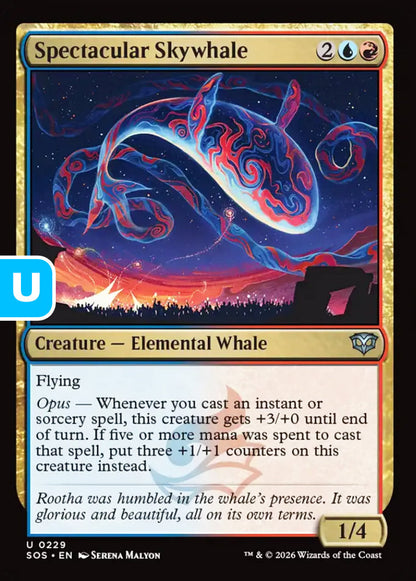 Spectacular Skywhale SOS Creature Elemental Whale NM