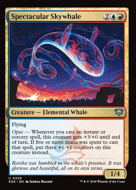 Spectacular Skywhale SOS Creature Elemental Whale NM