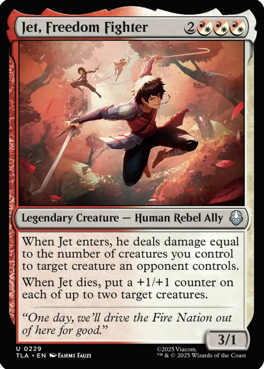 Jet Freedom Fighter TLA Legendary Creature Human Rebel Ally NM