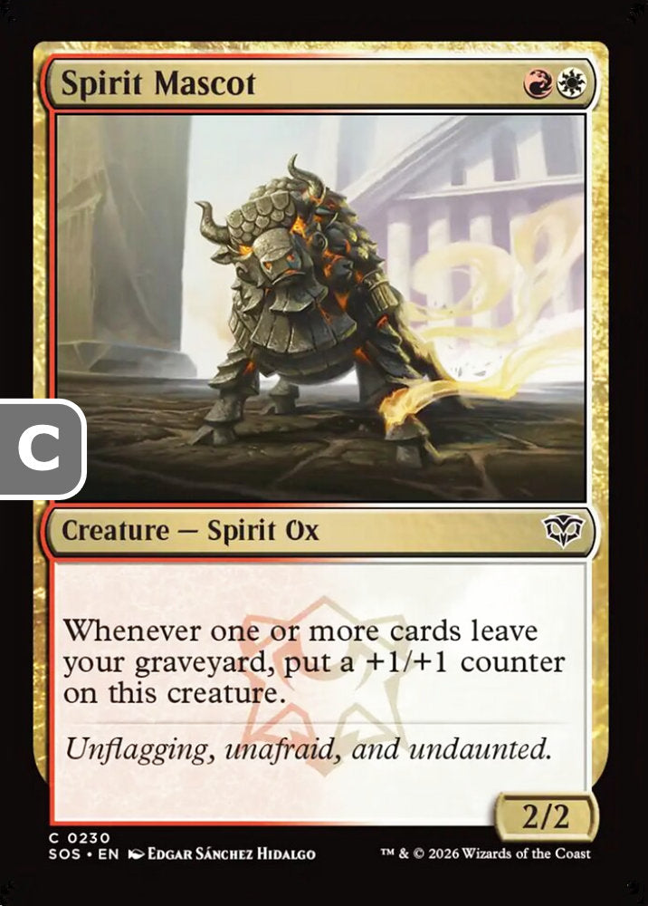 Spirit Mascot SOS Creature Spirit Ox NM