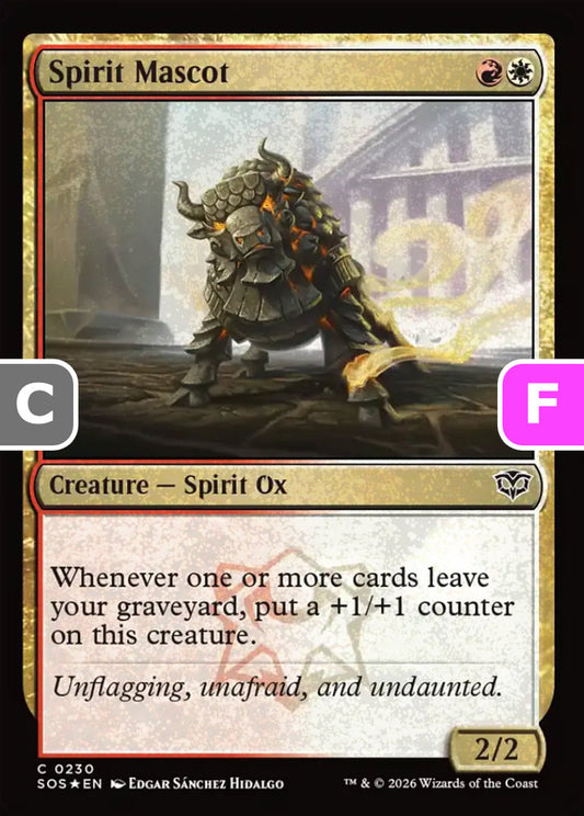 Spirit Mascot SOS Creature Spirit Ox *Foil* NM