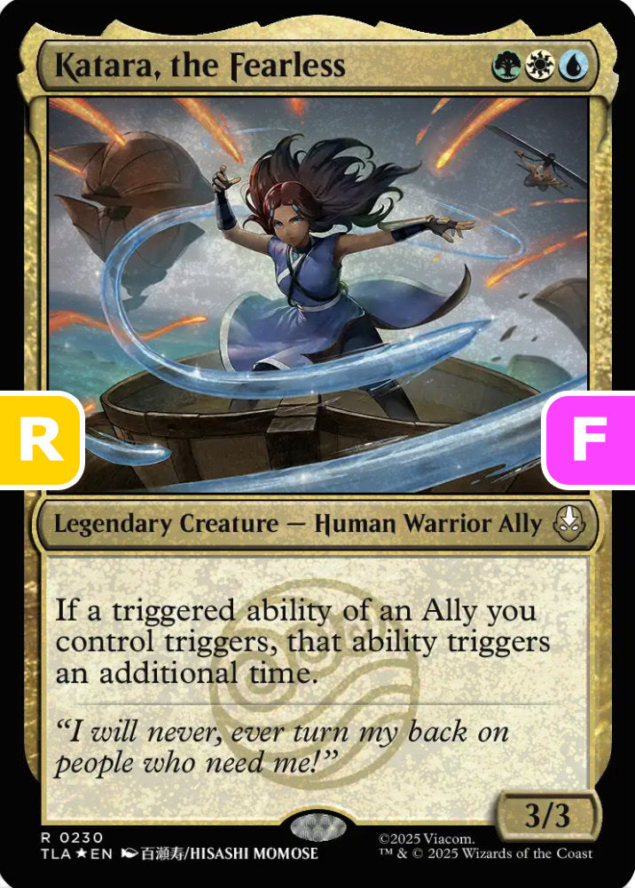 Katara the Fearless TLA Legendary Creature Human Warrior Ally *Foil* NM