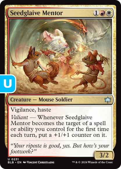 Seedglaive Mentor BLB Creature Mouse Soldier NM
