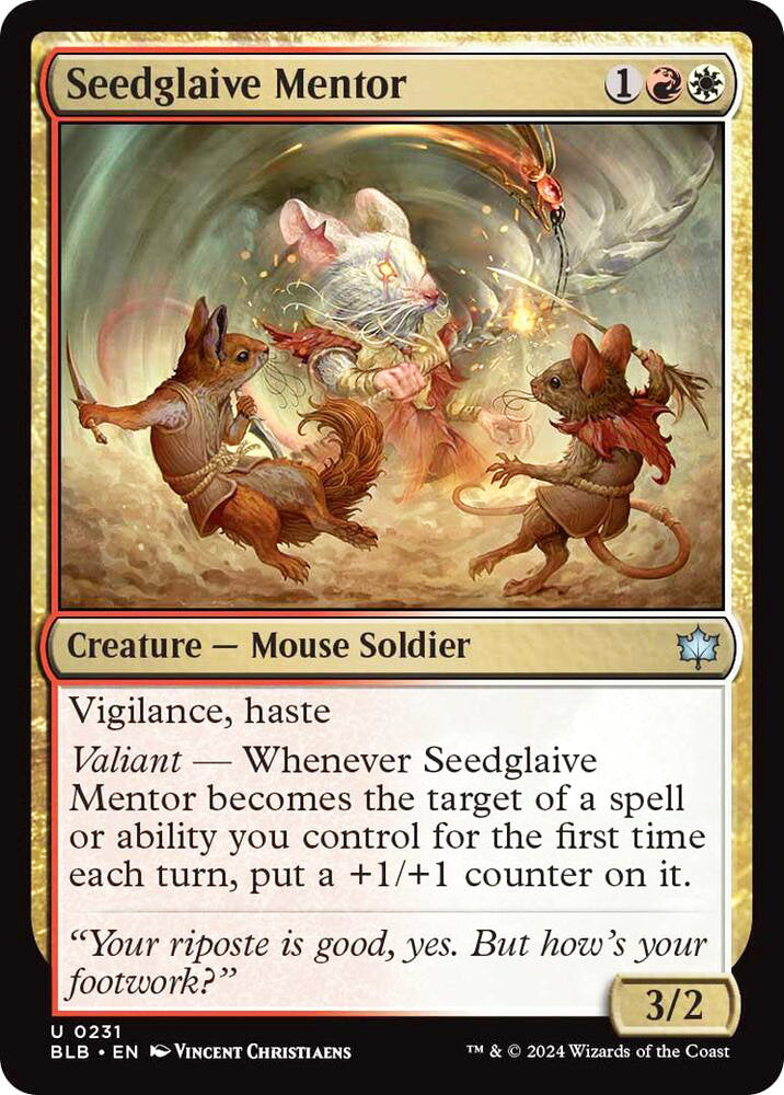 Seedglaive Mentor BLB Creature Mouse Soldier NM