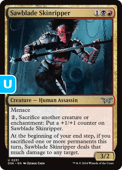 Sawblade Skinripper DSK Creature Human Assassin NM