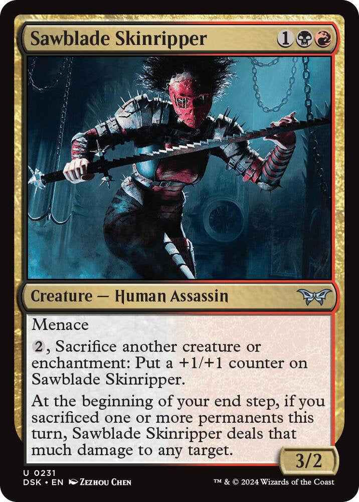 Sawblade Skinripper DSK Creature Human Assassin NM