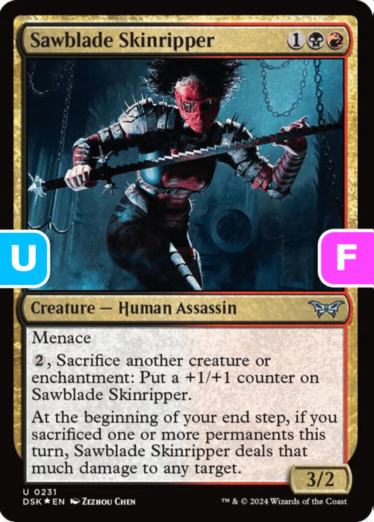 Sawblade Skinripper DSK Creature Human Assassin *Foil* NM