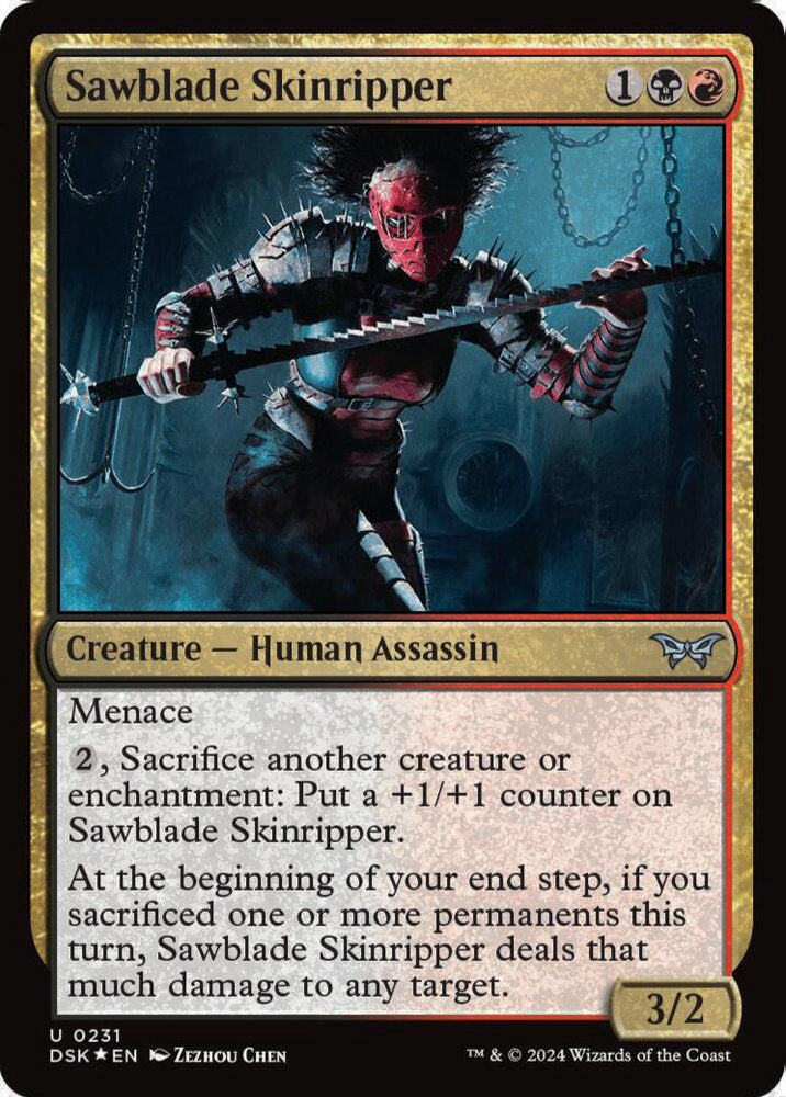 Sawblade Skinripper DSK Creature Human Assassin *Foil* NM