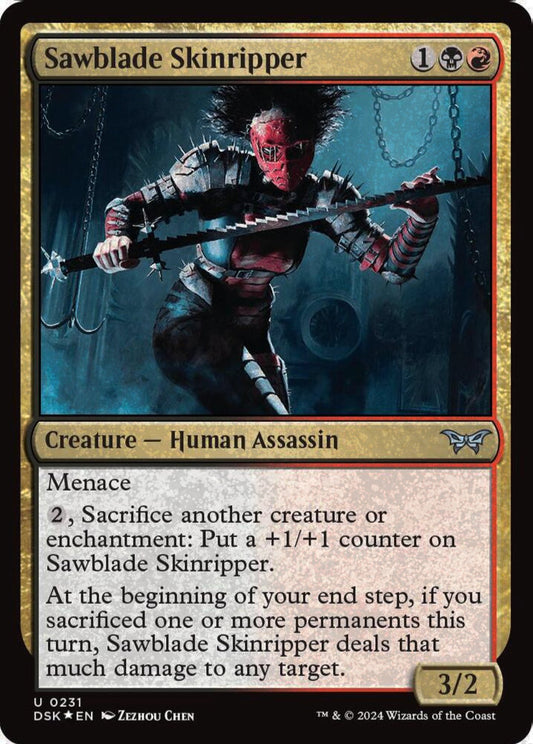 Sawblade Skinripper DSK Creature Human Assassin *Foil* NM