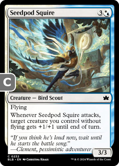 Seedpod Squire BLB Creature Bird Scout NM