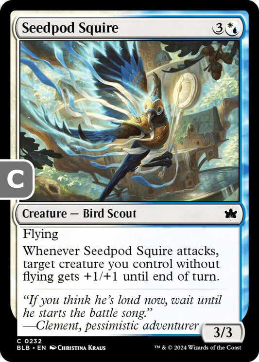 Seedpod Squire BLB Creature Bird Scout NM