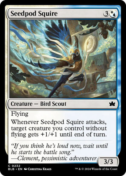 Seedpod Squire BLB Creature Bird Scout NM