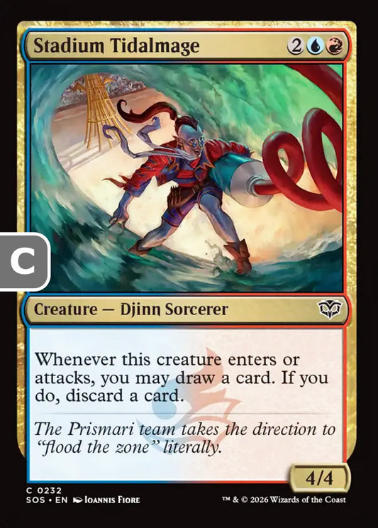 Stadium Tidalmage SOS Creature Djinn Sorcerer NM