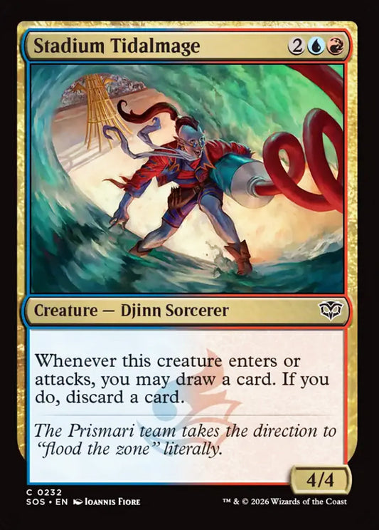 Stadium Tidalmage SOS Creature Djinn Sorcerer NM