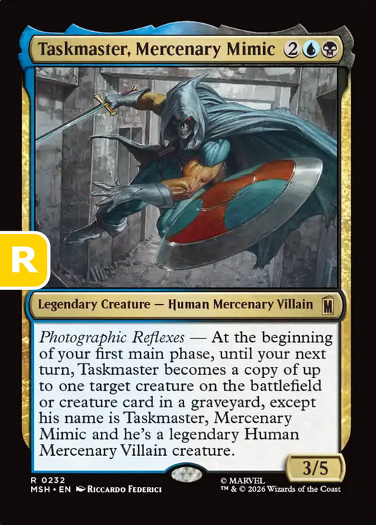 Taskmaster, Mercenary Mimic MSH Legendary Creature Human Mercenary Villain NM