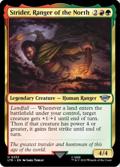 Strider, Ranger of the North LTR Legendary Creature Human Ranger NM