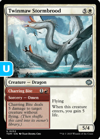 Twinmaw Stormbrood TDM Creature Dragon NM