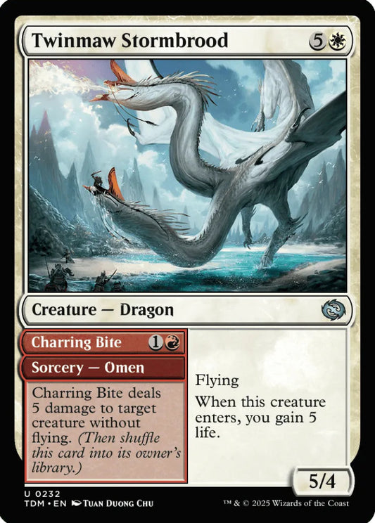 Twinmaw Stormbrood TDM Creature Dragon NM