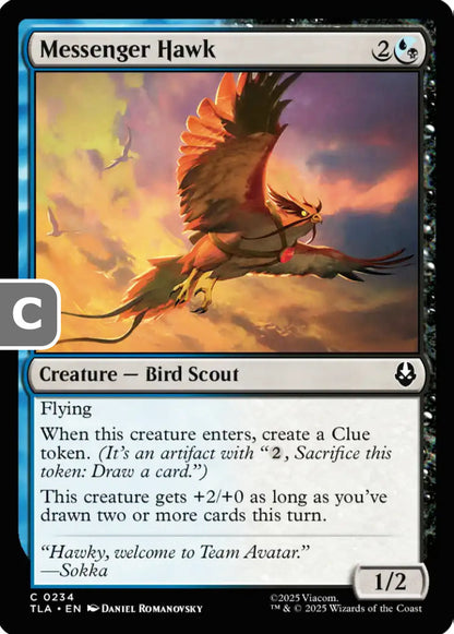 Messenger Hawk TLA Creature Bird Scout NM
