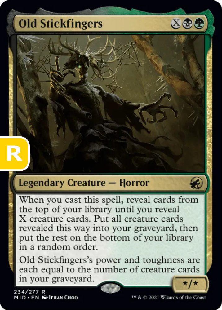 Old Stickfingers MID Legendary Creature Horror NM