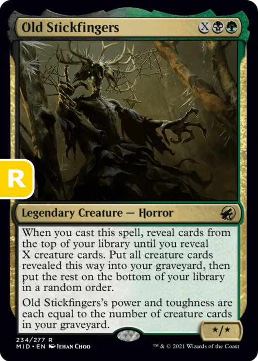 Old Stickfingers MID Legendary Creature Horror NM
