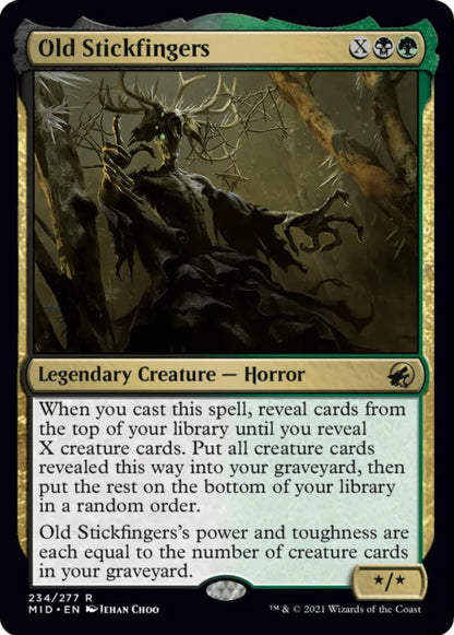 Old Stickfingers MID Legendary Creature Horror NM