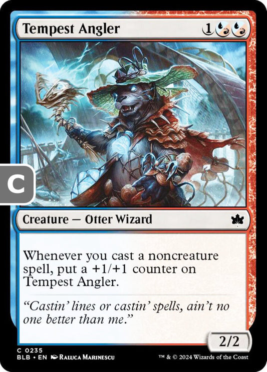 Tempest Angler BLB Creature Otter Wizard NM