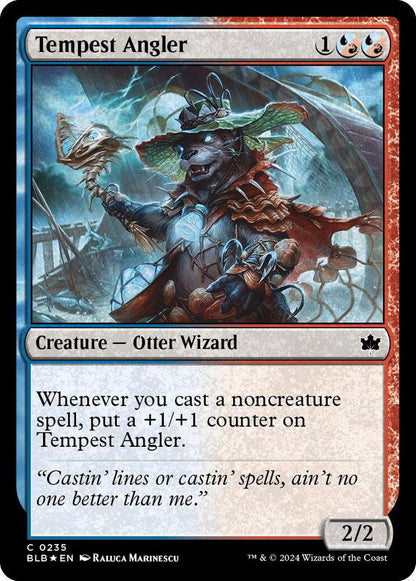 Tempest Angler BLB Creature Otter Wizard *Foil* NM