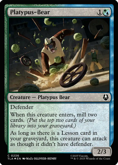 Platypus-Bear TLA Creature  Platypus Bear *Foil* NM