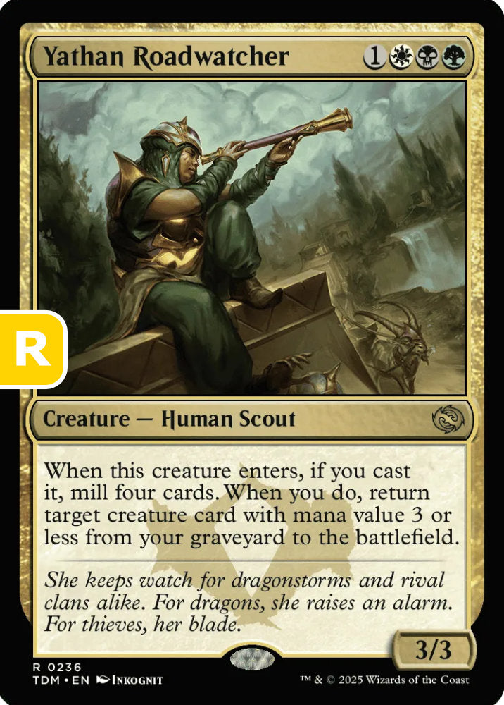 Yathan Roadwatcher TDM Creature Human Scout NM