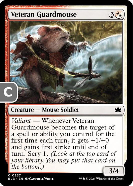 Veteran Guardmouse BLB Creature Mouse Soldier NM