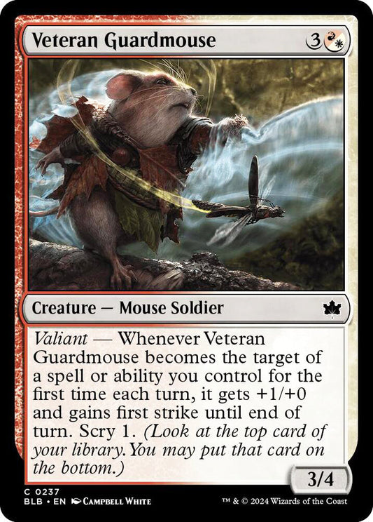 Veteran Guardmouse BLB Creature Mouse Soldier NM