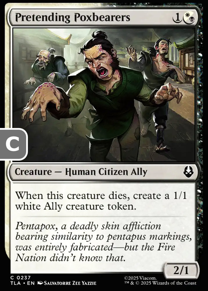 Pretending Poxbearers TLA Creature Human Citizen Ally NM
