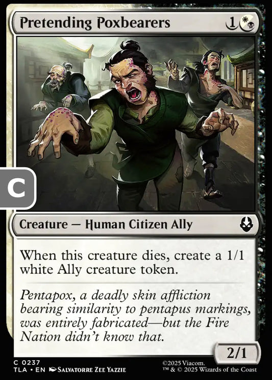 Pretending Poxbearers TLA Creature Human Citizen Ally NM