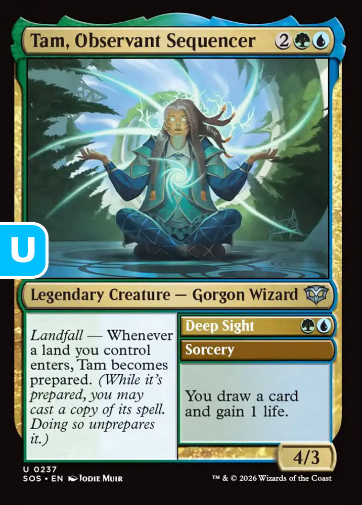 Tam, Observant Sequencer SOS Legendary Creature Gorgon Wizard NM