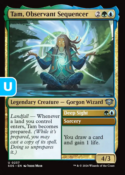 Tam, Observant Sequencer SOS Legendary Creature Gorgon Wizard NM